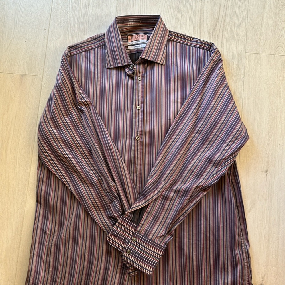 Thomas Pink of Jermyn Street London Prestige Collection striped men’s shirt.